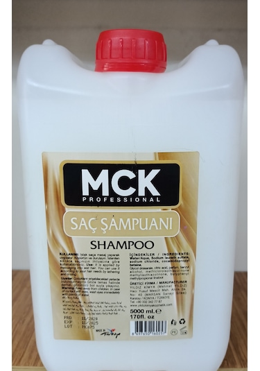 MCK Professıonal Saç Yıkama Şampuanı 5 L