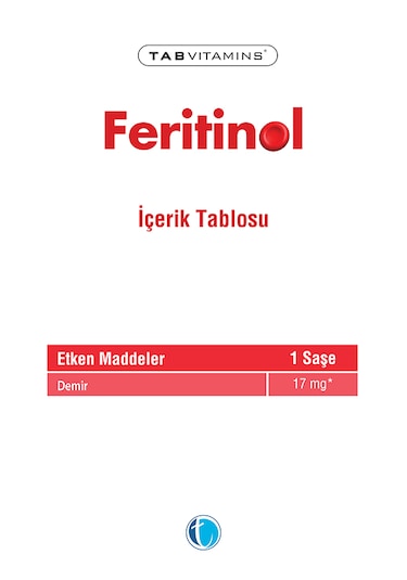 Tabvitamins Feritinol 30 Saşe