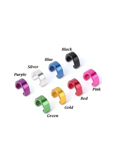 Kırmızı 6 Adet/12 Adet Mtb Bisiklet Fren Kablosu/attırıcı Hattı Kasa Alüminyum Alaşı Şeklinde Toka Klipsler Bisiklet Aks. 56373341 Kırmızı