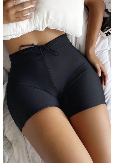 Angelsin Önden Ayarlı Büzgülü Deniz Şortu 001