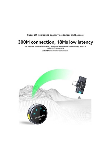 Manyetik Kablosuz Lavalier Mikrofon Ses Video Kayıt Mikrofonu