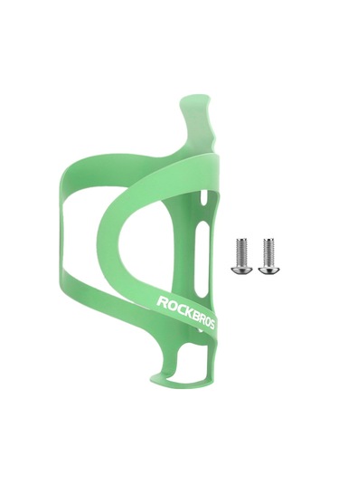 Rockbros 2022-11a Mtb Bisiklet Su Şişesi Kafesi Alüminyum Alaşımlı Yol Bisikleti Şişe Tutucu Braketi - Yeşil