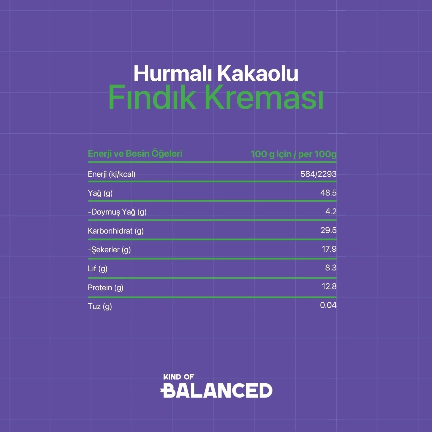 Hurmalı Kakaolu Fındık Kreması Şekersiz, Katkısız 200 Gr