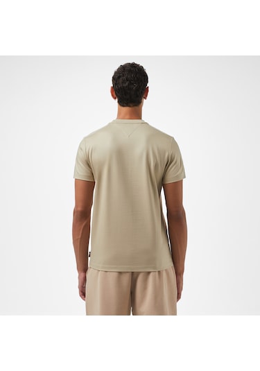 Tommy Hilfiger Mw0mw33202rbt Luxury Interlock Erkek Tişört Bej