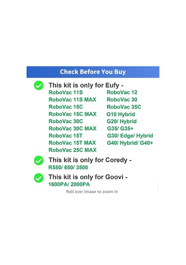 Amigaelegant Eufy Robovac 11s,11s Max,robotik Süpürge İçin Yedek Rulo Fırça