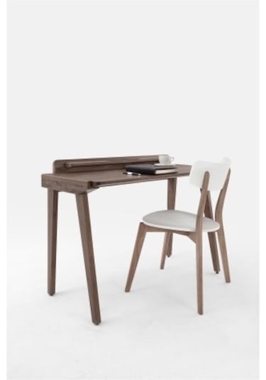 Loft Masif Çalışma Ve Bilgisayar Masası Ahşap Ceviz