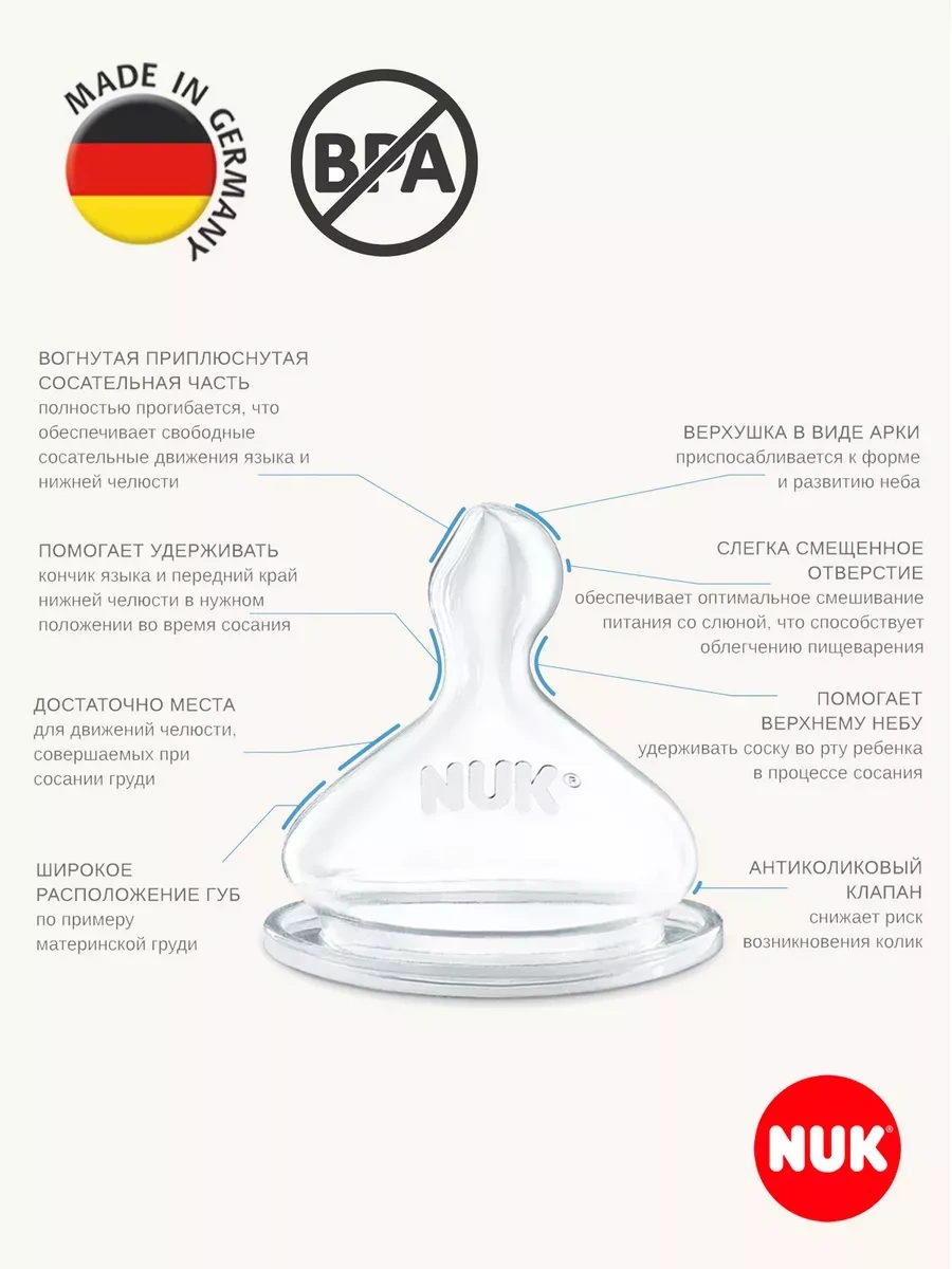 Nuk M Boyutunda Akış Pompalı Lateks Emzik 233314307