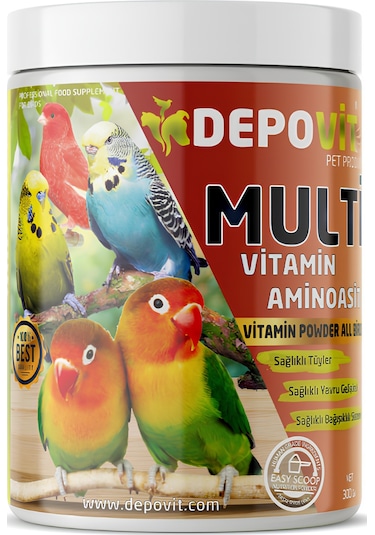 Depovit Egzotik Multivitami Aminoasit Muhabbet Kuşu 300 G