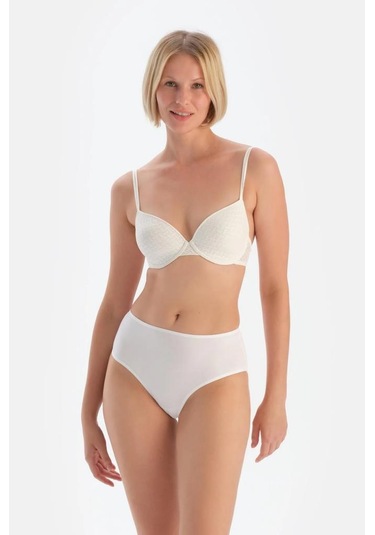 3 Lü Paket Dagi Bayan Yüksek Bel Slip Külot 5104kc Beyaz
