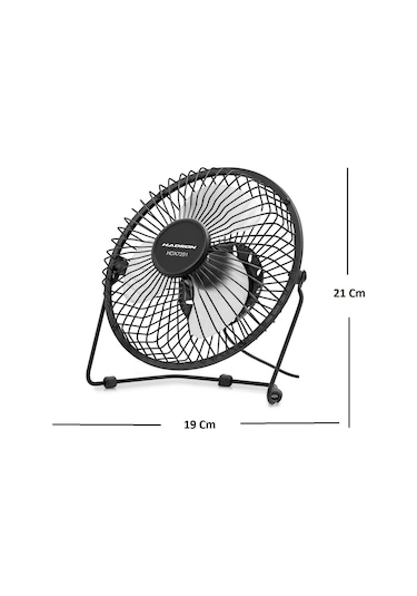 Hadron HDX7251 Metal 8" USB Masaüstü Taşınabilir Vantilatör