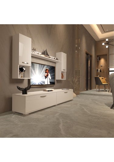 Decoraktiv Eko 5da Mdf Std Tv Ünitesi Tv Sehpası Beyaz