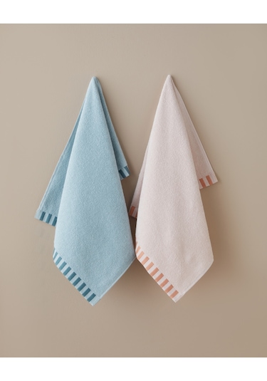 English Home Stripe Edge Pamuk El Havlusu 30x40 Cm Mint Mint