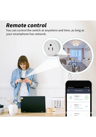 Wezone Cozylife Wifi Akıllı Soketli Çoklu Tesisat - 3 Lü, 10a, Homekit/alexa Uyumlu, Uzaktan Kontrol, Zamanlama, Ateş Güvenli Dh-whdm01