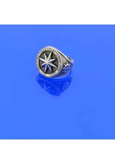 İpek Silver Pusula Yüzük 925 Ayar Gümüş