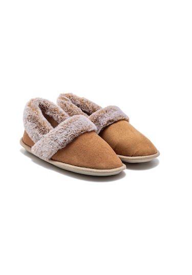 Niki Kadın Ev Ayakkabısı Koyu Bej 37/41 9508688