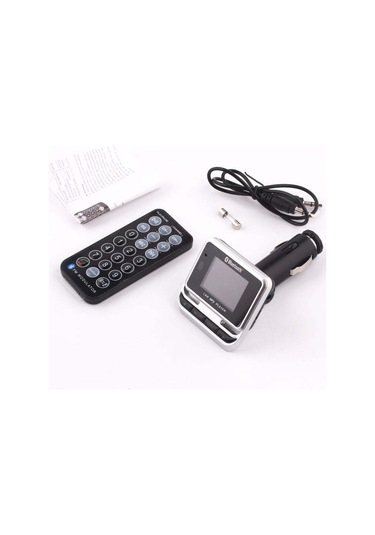 Springsun Pethuel Siyah Araç Bluetooth Fm Transistörü - 1.4 İnç Lcd Ekranlı, Usb Şarj, Tf Kart/müzik Çalar, Eller Serbest Araç Mp3 Oynatıcı Cz-mp3-01