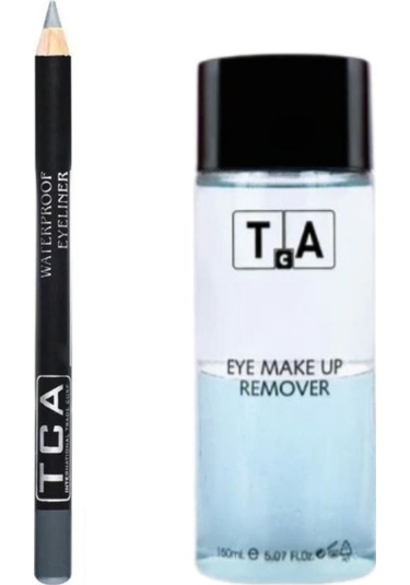 Tca Studio Make-Up Göz Makyaj Temizleyici 150 ML + Ultra Waterproof Eyeliner Dark Gray