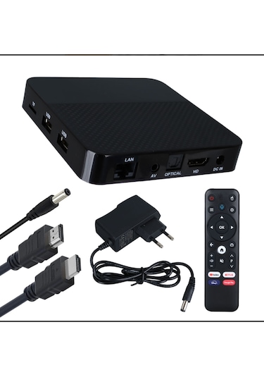 4 Gb Ram 64 Gm Rom 2.4g+5g Ses Komutlu Bt Kumandalı Android Box Android 12