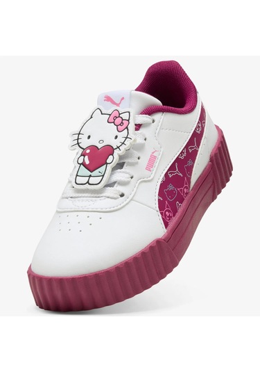 Puma Carina 3.0 Hello Kitty & Friends Çocuk Beyaz Spor Ayakkabı Beyaz