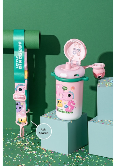 Emsan Baby Dinazor Termos Pembe 450 Ml Pembe