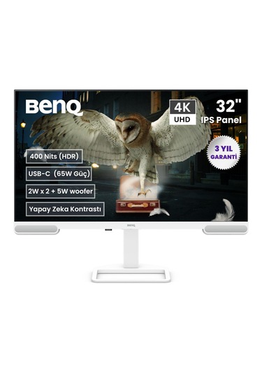 Benq Ew3290u 32'' Ips 4k 3xhdmı Usb-c Usb-a Mm Pivot Hdr 400 Eye Care Kumandalı Monitör