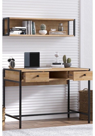 Decormet Pena Çalışma Masası Safir Meşe Çok Renkli