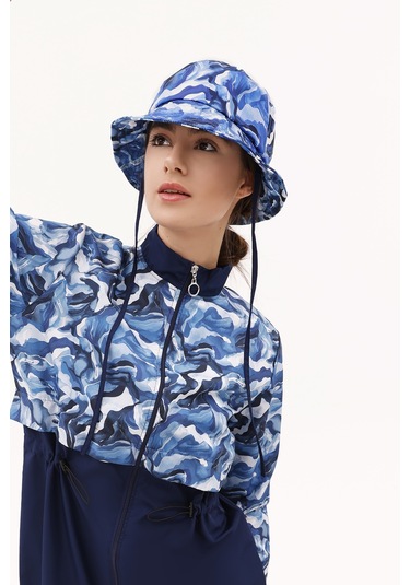 Desenli Bucket Şapka Rş-113 Pera Granit Lacivert01 Lacivert01