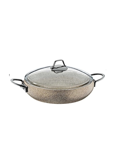 Sandstorm - 3052 - 9 Parça - Bio Granit - Pfoa Ve Ptfe Free - Tencere, Tava Çeyiz Seti Bej