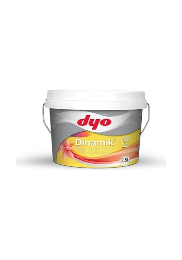 Dyo 2,5lt Dinamik İpekmat Silikonlu Silinebilir İç Cephe Duvar Boyası 7565 Buz Gümüşü 2,5 L Dyo 2,5lt Dinamik İpekmat Silikonlu Silinebilir İç Cephe Duvar Boyası 7565 Buz Gümüşü 2,5 L
