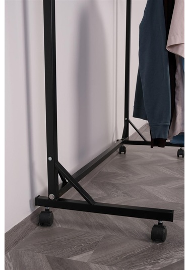 Tek Katlı Tek Taraflı 3 Bastonlu Askılık Renkli