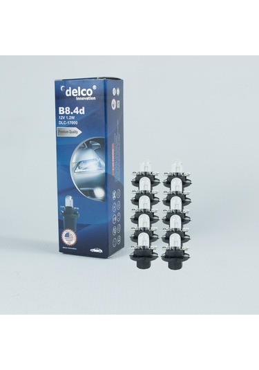 Delco U.s.a B8.4d 1.2w Duylu Gösterge Ampulü 12 Volt 10 Adet
