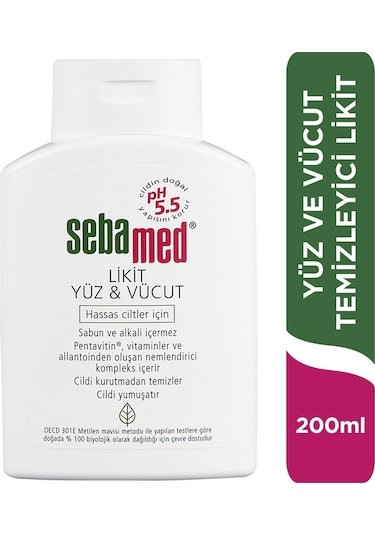 Sebamed Likit Yüz & Vücut Temizleyici 4 x 200 ML
