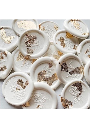 Varak Kaplama Yaprak Metalik Folyo 9x9cm 10lu Paket 14 Light Fragrant Silver R5799f-14 Karışık