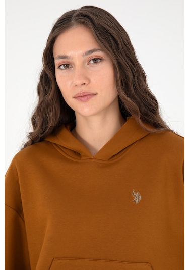 U.S. Polo Assn. Kadın Coconut Kapüşonlu Sweatshirt 50296798-VR153