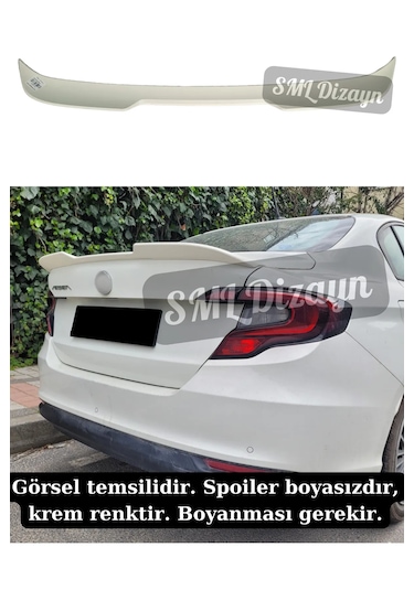 Fiat Egea Spoiler Egea Bagaj Üstü Yarasa Spoiler-spoyler-spoylır