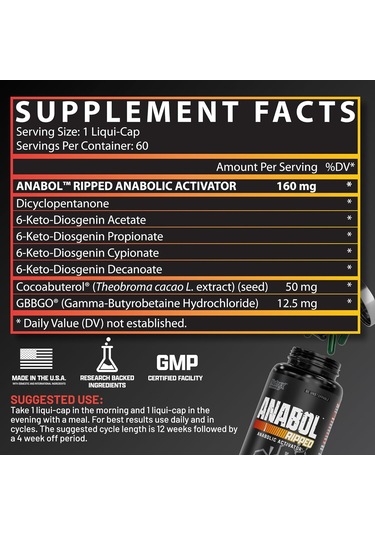 Nutrex Anabol Ripped Fat Burner 60 Kapsül