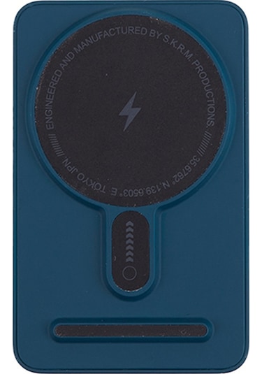 Magsafe Powerbank Skinarma Spunk Wireless Şarj Ve Pd Hızlı Şarj Özellikli 15w 5000mah Mavi
