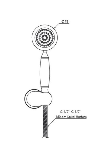 Gpd Askılı Duş Seti Altın Dst29-A Diğer