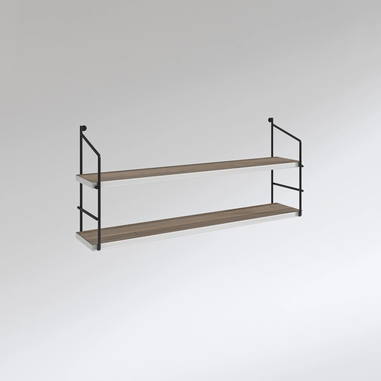 Kenzlife Mutfak Banyo Duvar Rafı Junzi Mat Cordoba Suntalam 040 Y 80 G 15 D 2 Katlı Beyaz