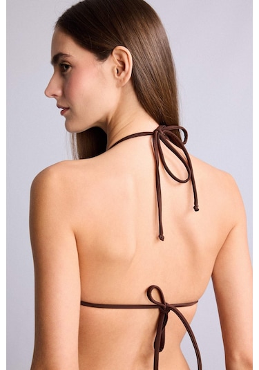 Defacto Regular Fıt Bikini Üstü T3666az26smbn341 Kahve-bn341