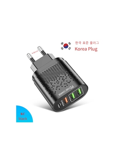 Lovebay 4 Portlu Pd 20w + Qc3.0 Usb C Hızlı Şarj Adaptörü İphone Uyumlu Xiaomi Samsung Huawei Brdistribütör Garantili