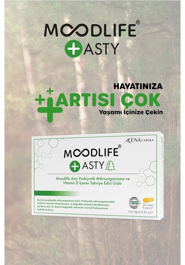 Moodlife Asty İçin Probiyotik Destek 30 Kapsül