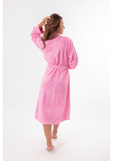 Bambu Kimono Kadın Bornoz Pembe