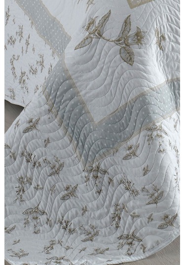 Asya Lila Çift Kişilik Kapitone Yatak Örtüsü