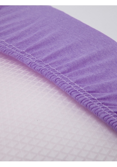 Favora Battal Boy Lastikli Penye Çarşaf - Mor