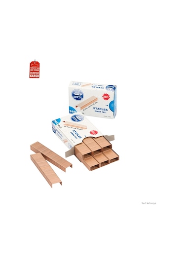 Delta 24/6 Zımba Teli Sarı 10 Lu Paket