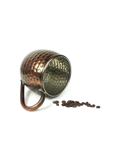 Shark Anatolia Luna Petekli Bakır Kupa Bardak Mug
