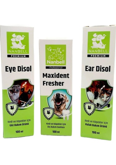 Nanbell Kedi Köpekler İçin Ağız Göz Kulak Bakım Seti