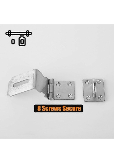 Kapı Mandalı 90 Derece, İtmeli/sürgülü/ahır Kapısı İçin Paslanmaz