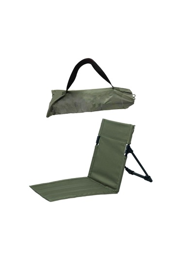 Dolıty Sırt Destekli Kat Sandalye Plaj Katlanmış Koltuk Yeşil Çok Renkli